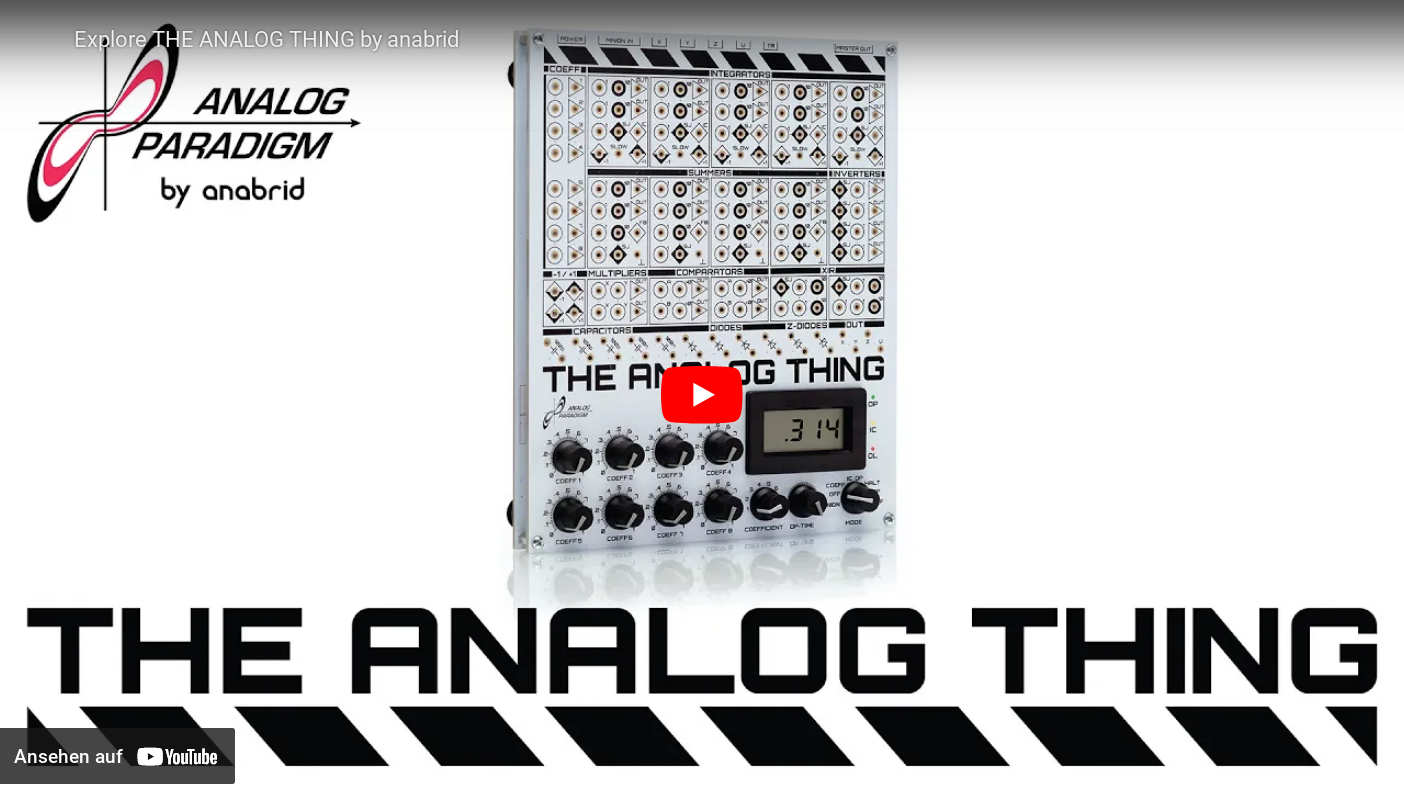 View The Analog Thing teaser video on Youtube