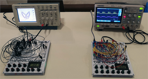 [Photo of two THATs with Oscilloscopes]